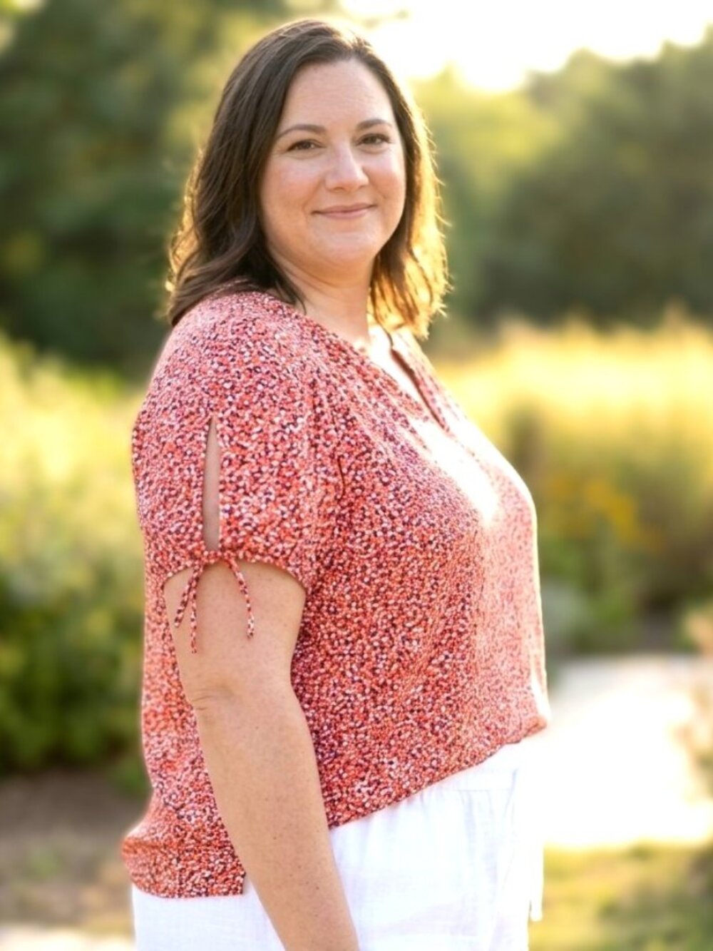 TALBOTS Cold Shoulder Cotton Blouse. Plus Size 3X